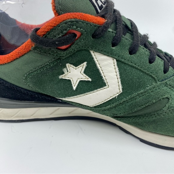 Converse Cons Suede Retro 80's Lace Up Green Black Low Top Sneakers SZ 8 - Picture 7 of 14